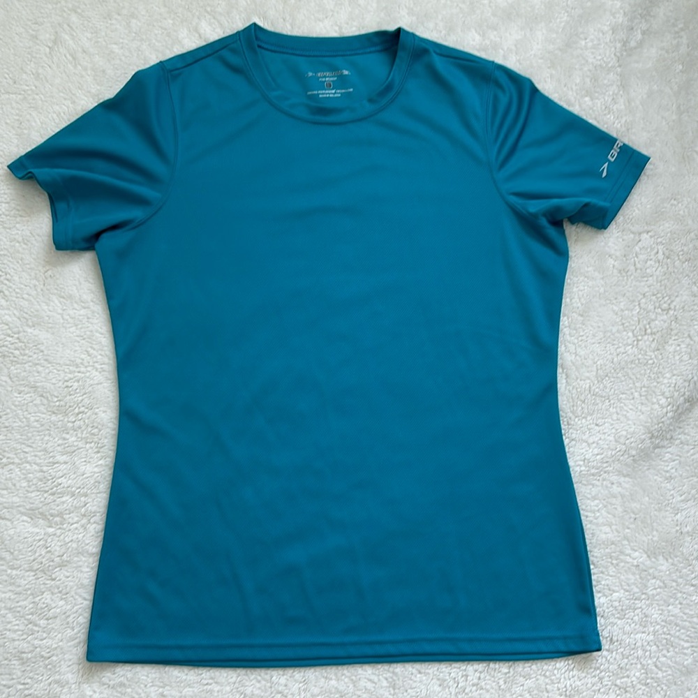 Brooks Short Sleeve Tee Shirt Teal Blue - Large L